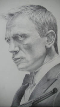 Daniel Craig drawing